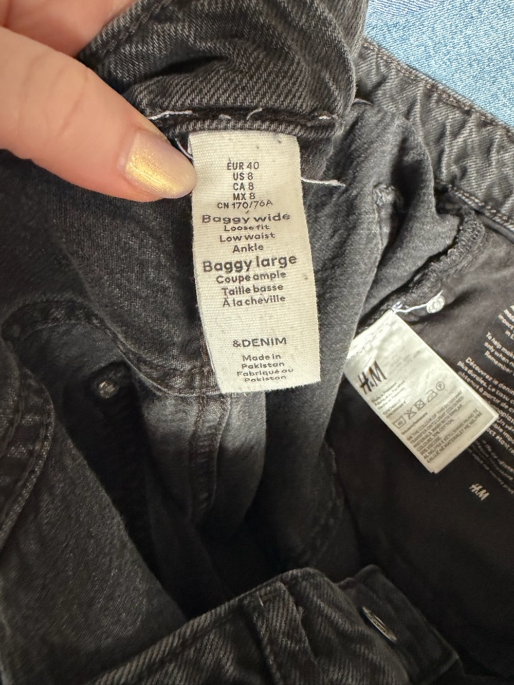 H&M Baggy Wide Low Ankle Jeans 8 - Picture 7 of 8